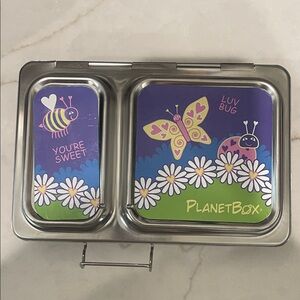 PlanetBox Stainless Steel Lunchbox with Colorful Inserts